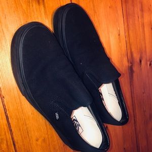 All Black Vans NEVER WORN